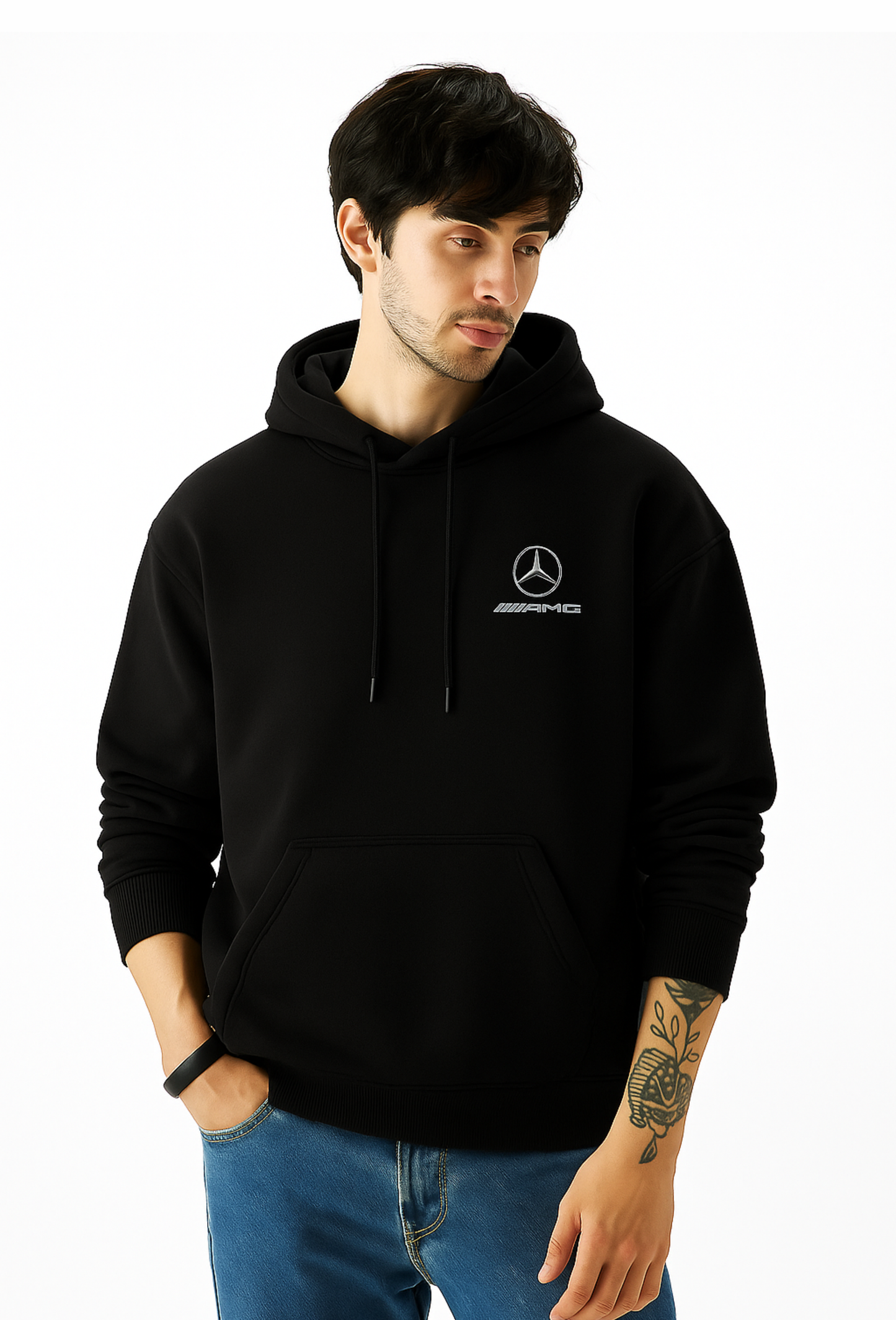 MERCEDES AMG - FLEECED HOODIE