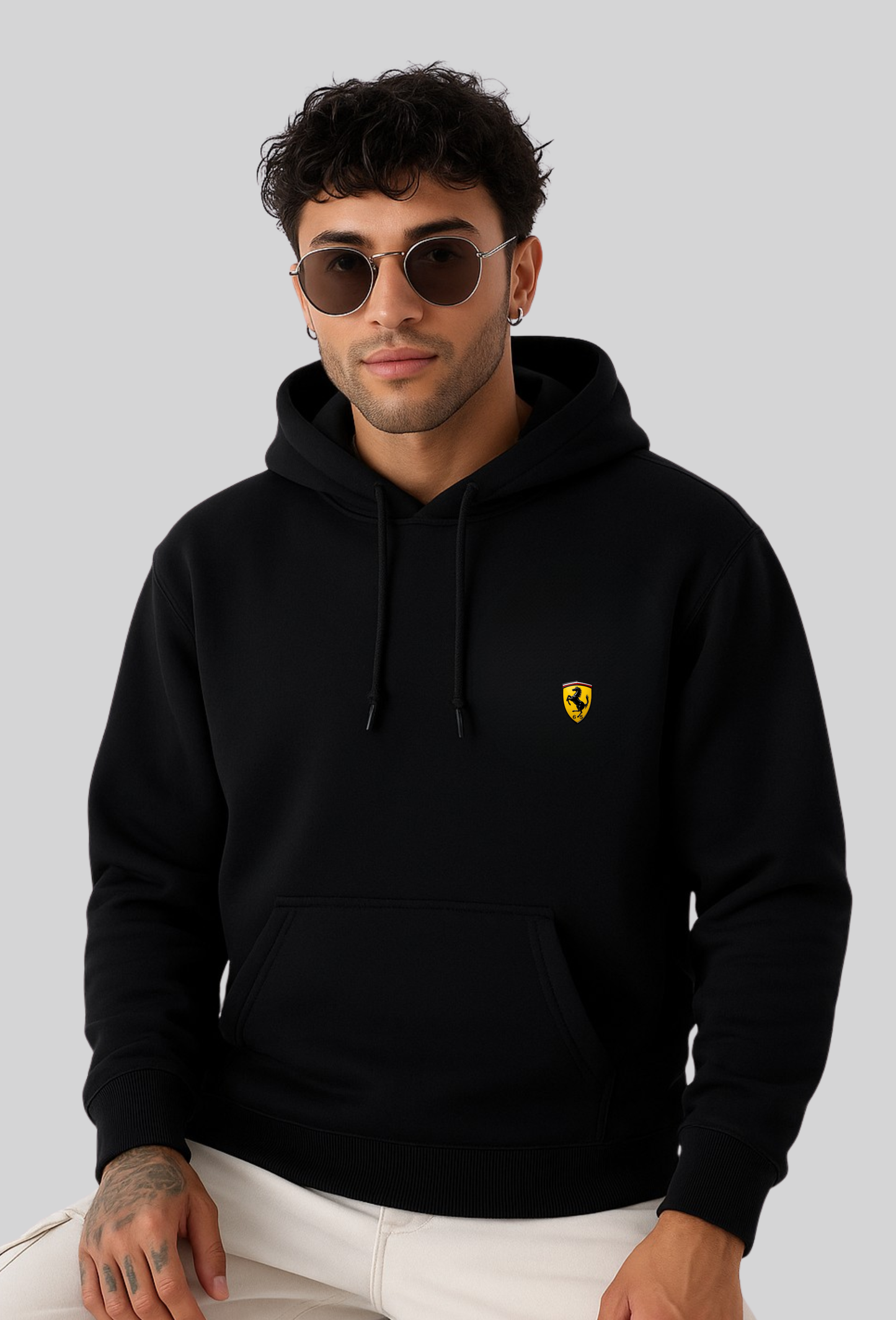 FERRARI - FLEECED HOODIE