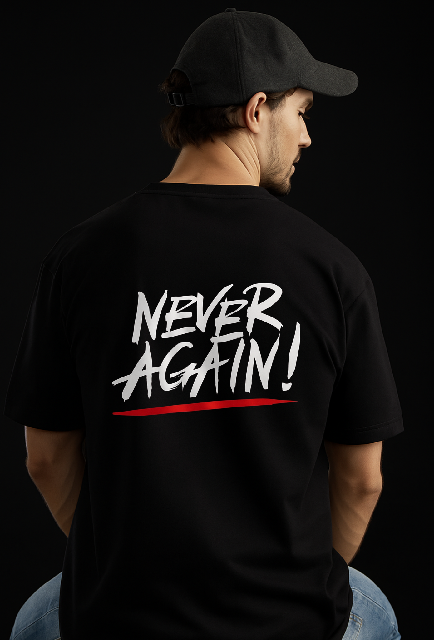 NEVER AGAIN - CLOVE NEW YORK LIMITED HEARTBREAK EDITION TSHIRT