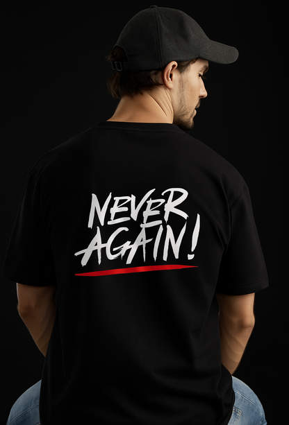 NEVER AGAIN - CLOVE NEW YORK LIMITED HEARTBREAK EDITION TSHIRT