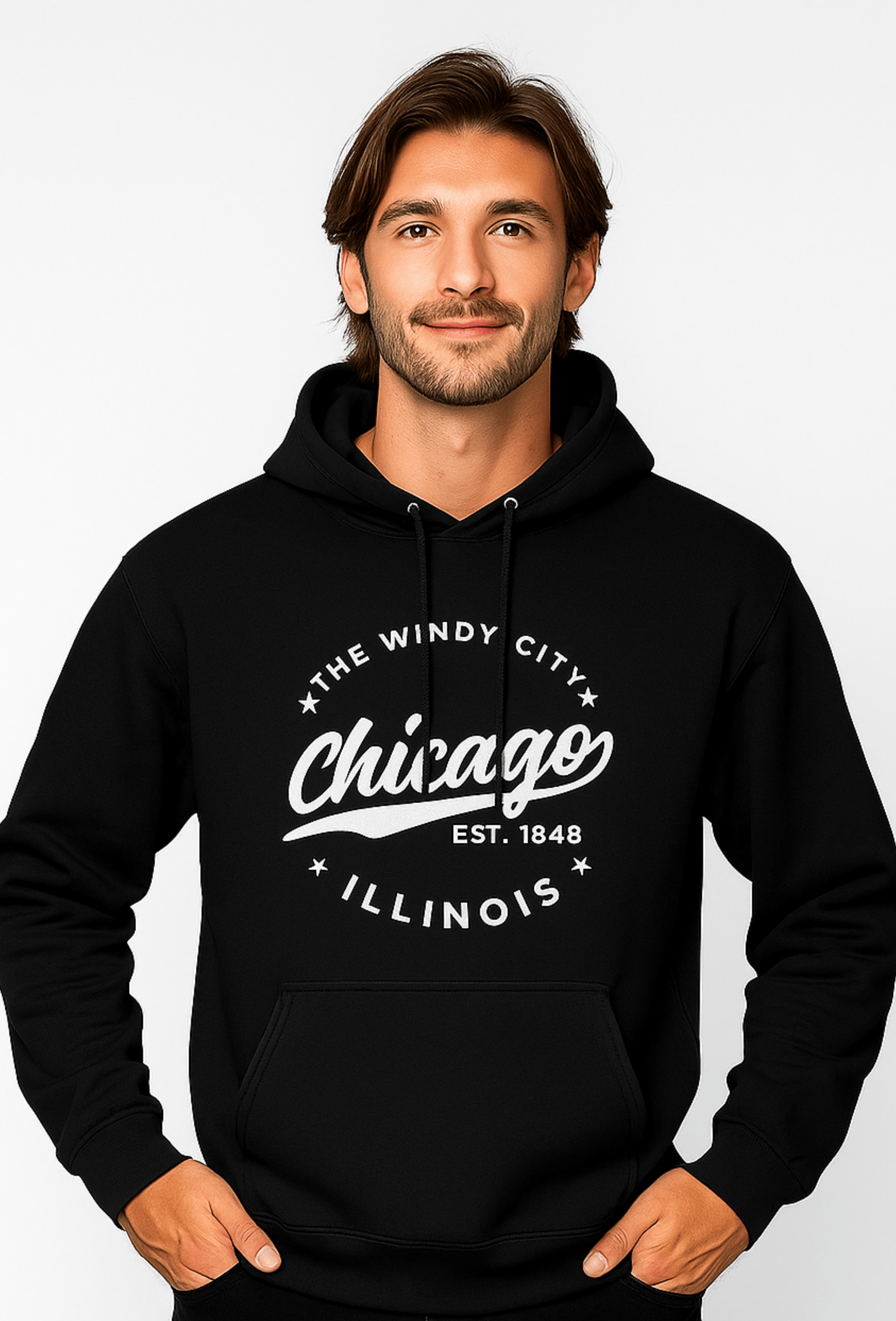 CHICAGO - FLEECED HOODIE