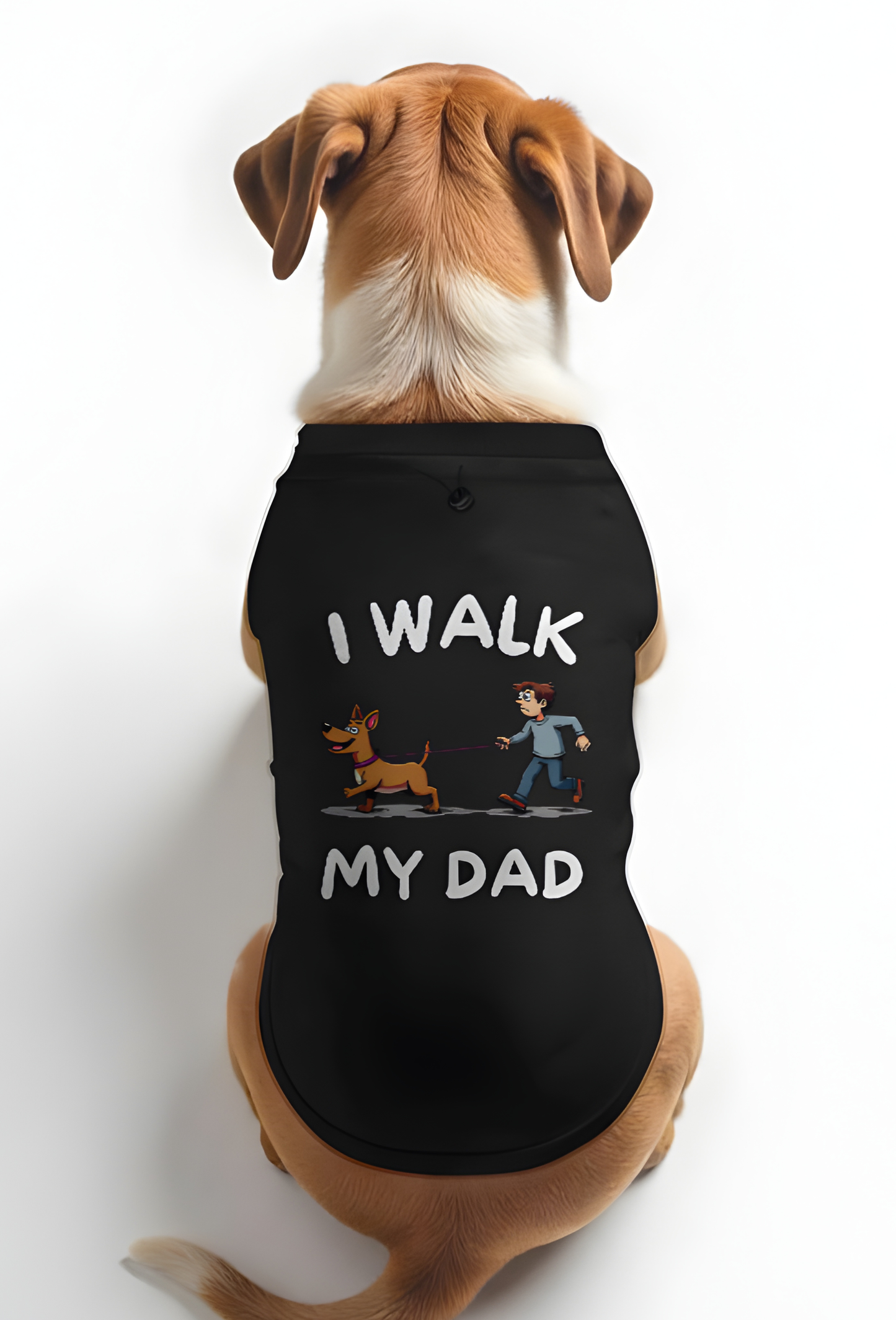 I WALK MY DAD - DOG T-SHIRT