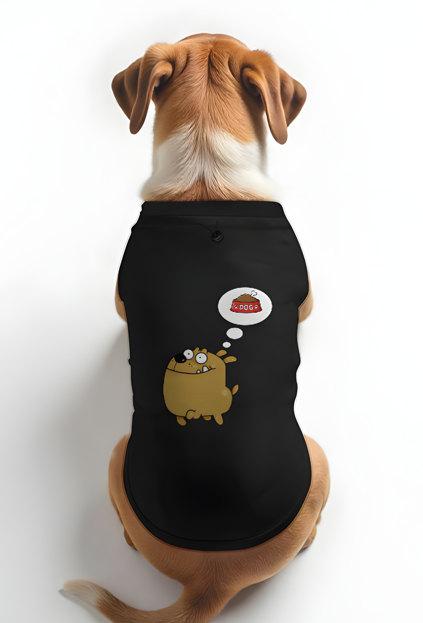 THINKING ABOUT FOOD - DOG T-SHIRT