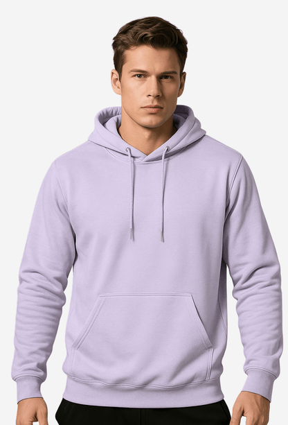 PLAIN FLEECED HOODIE