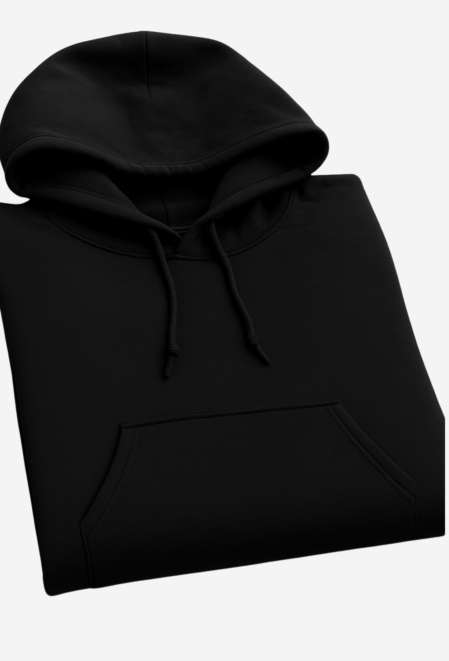 PLAIN FLEECED HOODIE