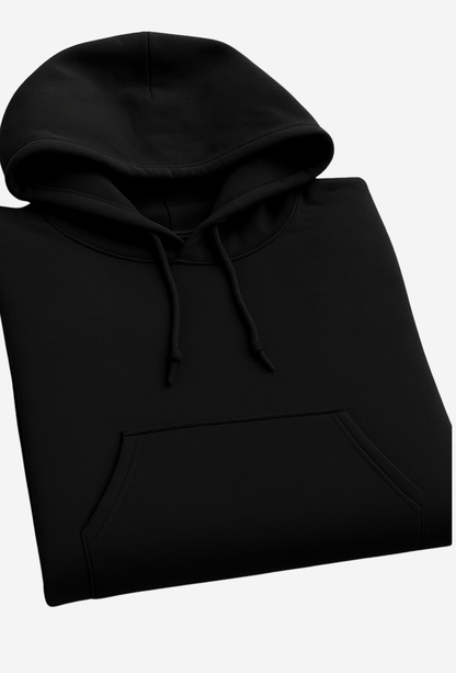 PLAIN FLEECED HOODIE