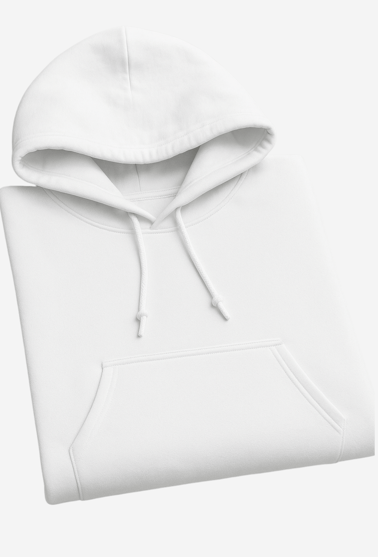 PLAIN FLEECED HOODIE