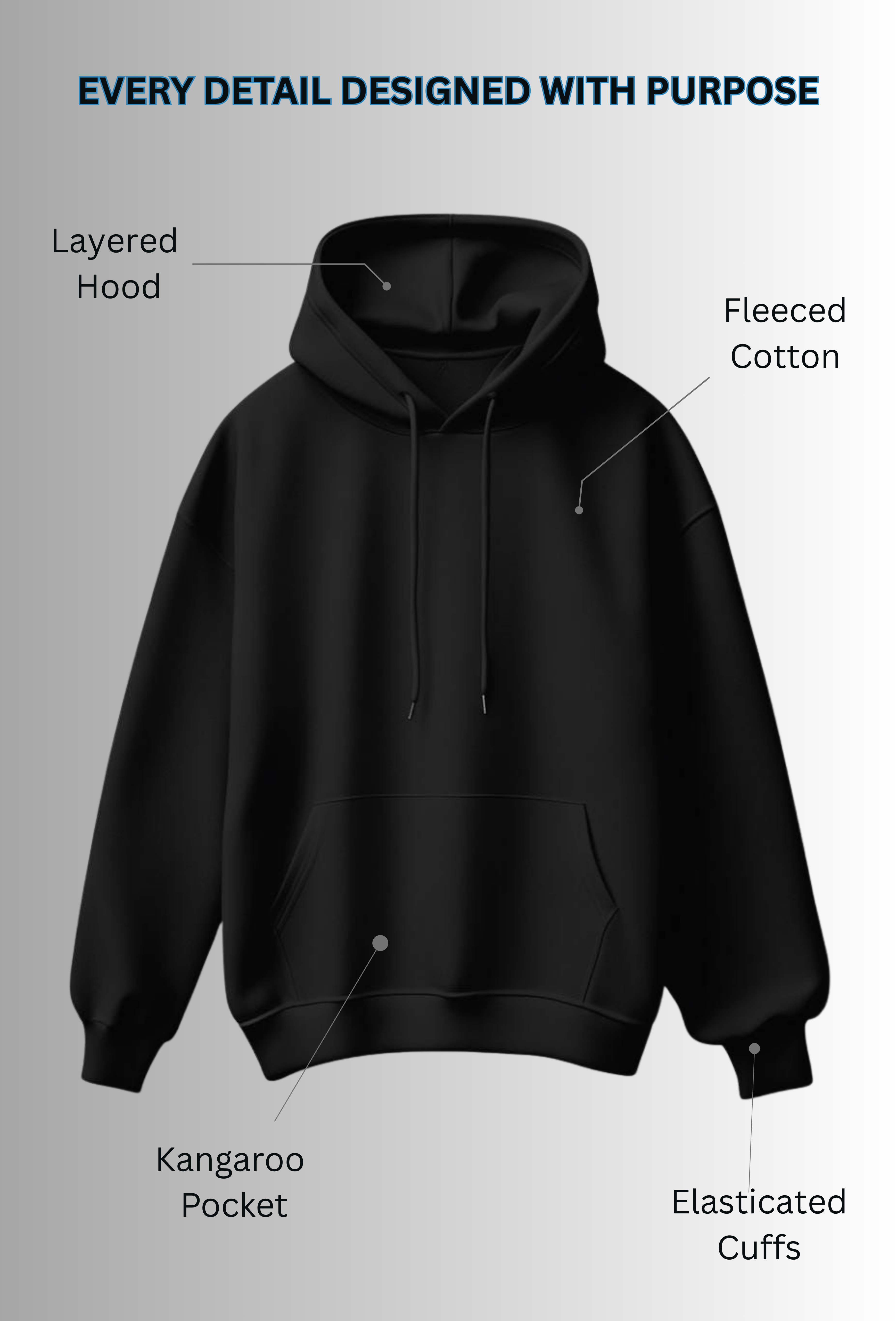 SUPERHEROES - FLEECED HOODIE