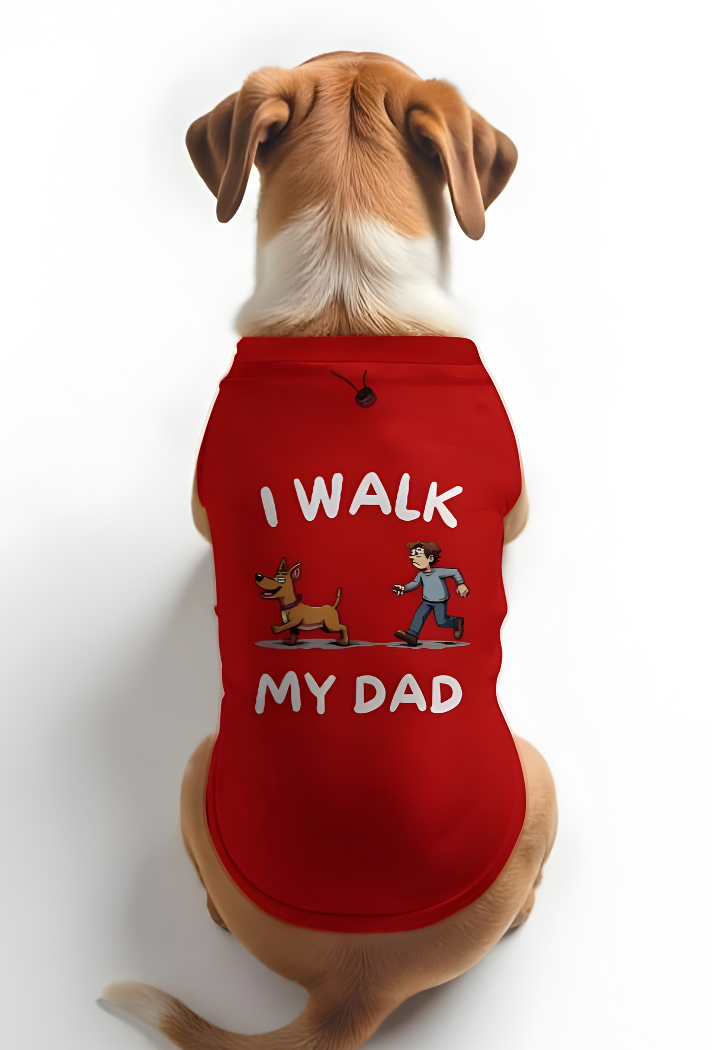 I WALK MY DAD - DOG T-SHIRT