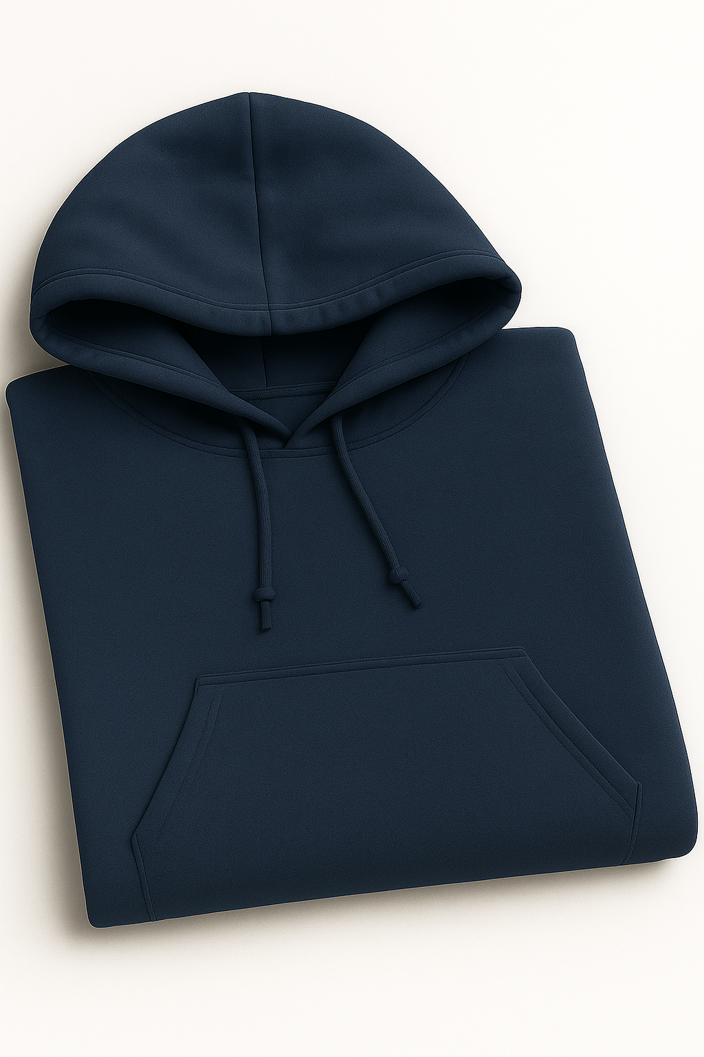 PLAIN FLEECED HOODIE