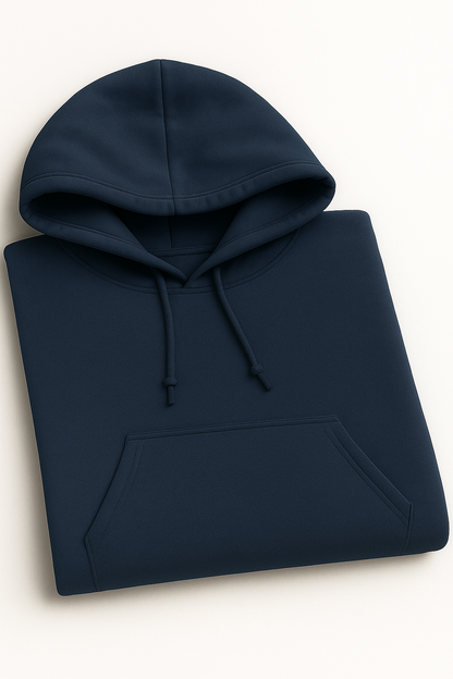 PLAIN FLEECED HOODIE