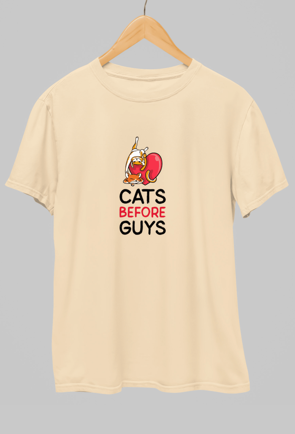 Cats Before Guys Classic Fit T-shirt