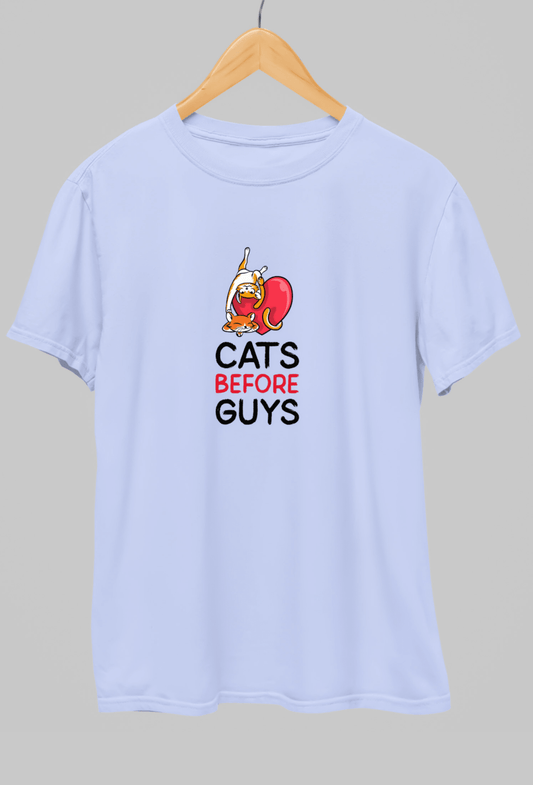 Cats Before Guys Classic Fit T-shirt