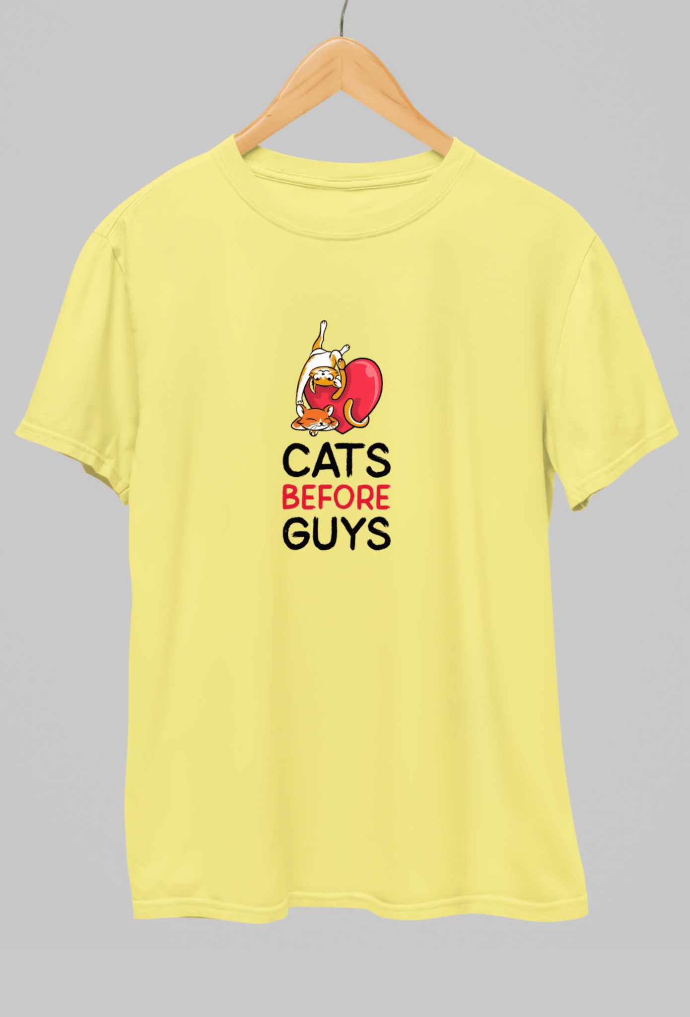 Cats Before Guys Classic Fit T-shirt
