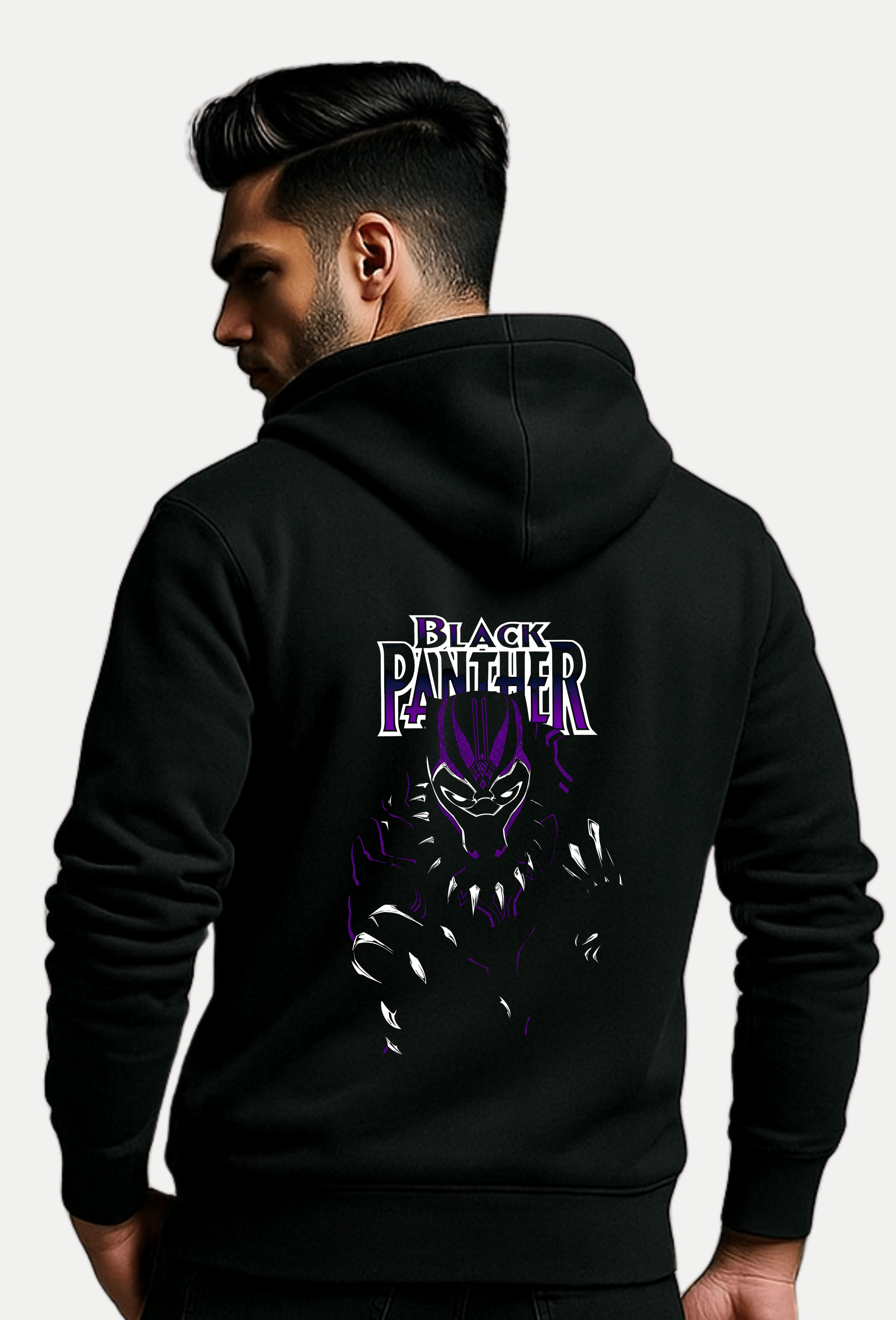 BLACK PANTHER - FLEECED HOODIE