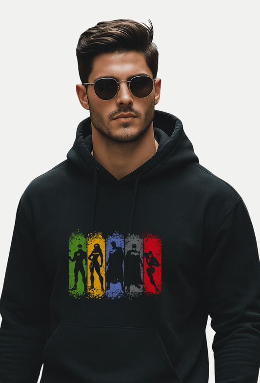 SUPERHEROES - FLEECED HOODIE