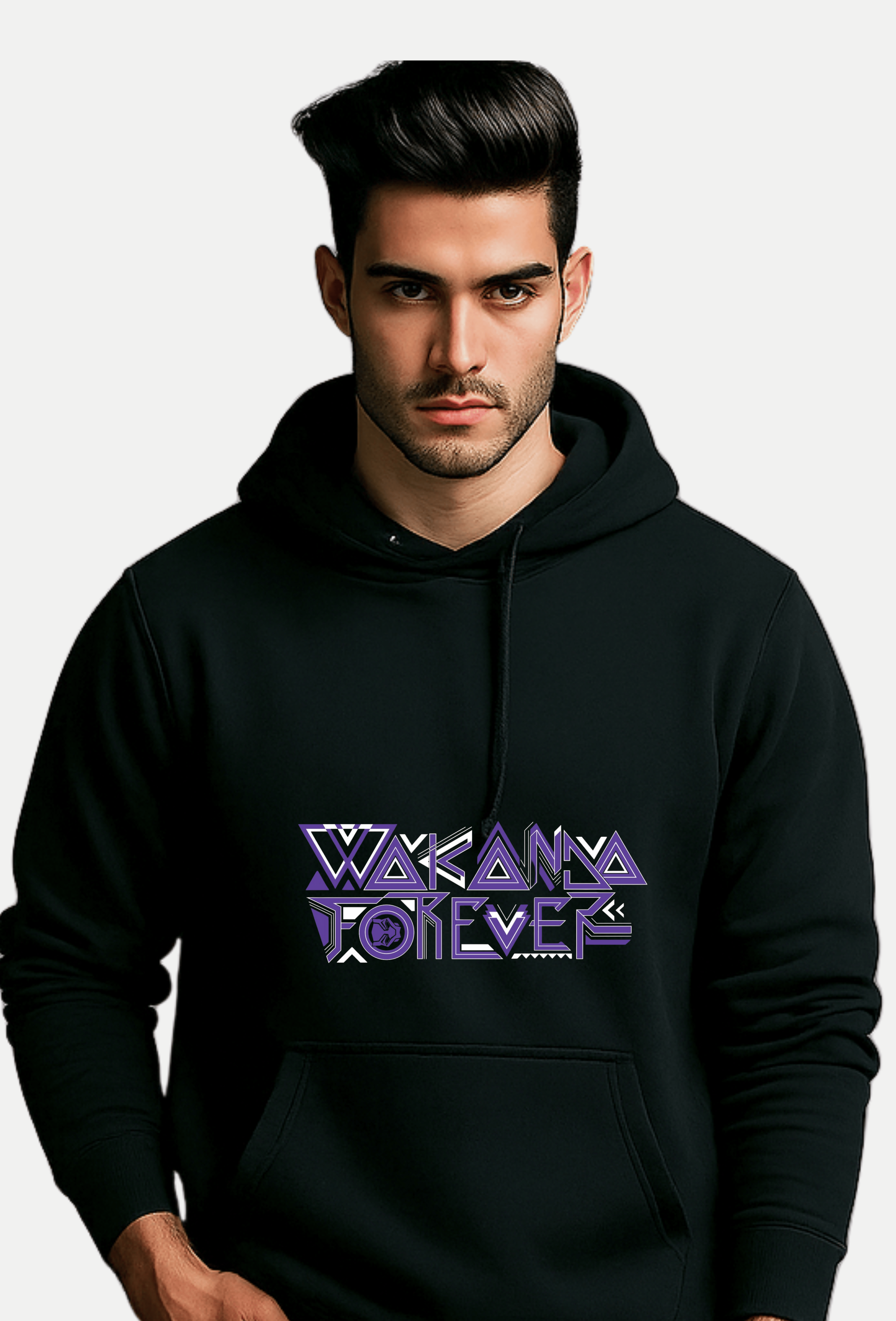 BLACK PANTHER - FLEECED HOODIE